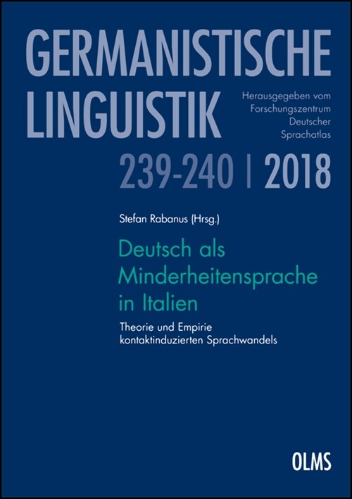 Deutsch als Minderheitensprache in Italien (Paperback)