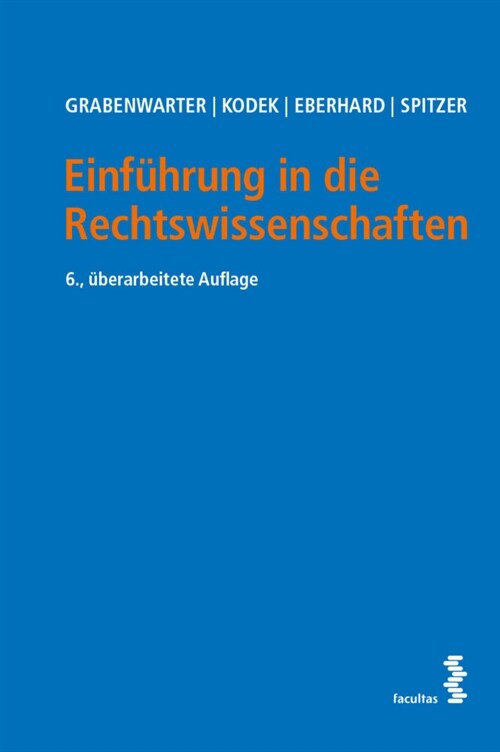 Einfuhrung in die Rechtswissenschaften (Paperback)