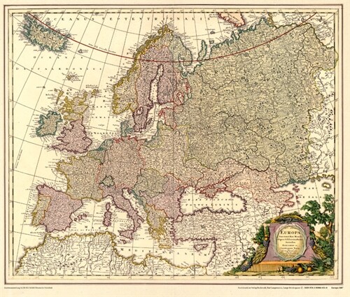 Historische Karte: Europa 1687 [gerollt] (Sheet Map)