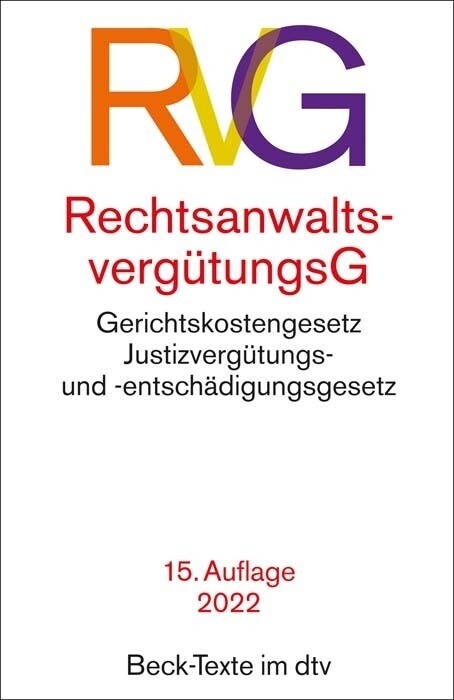 Rechtsanwaltsvergutungsgesetz (Paperback)