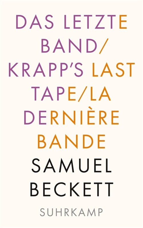 Das letzte Band. Krapps Last Tape. La derniere bande (Paperback)