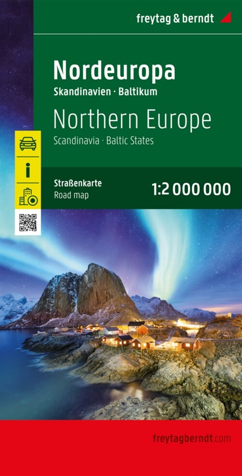 Nordeuropa, Straßenkarte 1:2.000.000, freytag & berndt (Sheet Map)