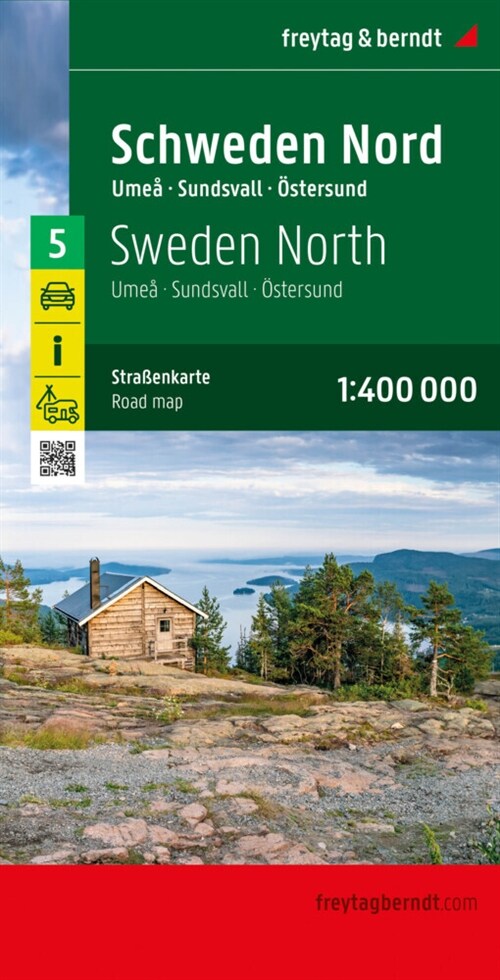 Schweden Nord, Straßenkarte 1:400.000, freytag & berndt (Sheet Map)