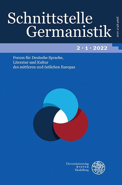 Schnittstelle Germanistik, Bd 2.1 (2022) (Paperback)