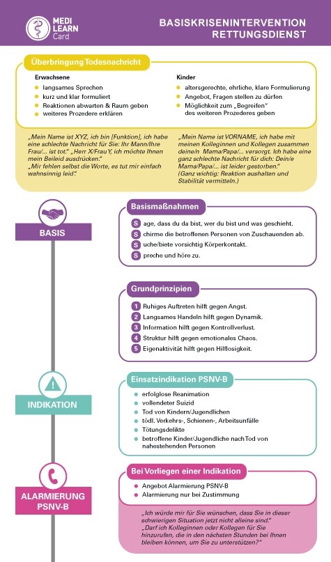 MEDI-LEARN Card: Basiskrisenintervention Rettungsdienst (General Merchandise)