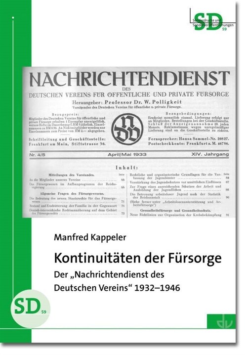 Kontinuitaten der Fursorge (Paperback)