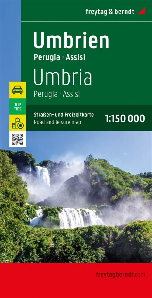 Umbrien, Straßen- und Freizeitkarte 1:150.000, freytag & berndt (Sheet Map)