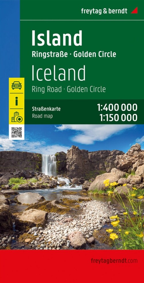 Island, Straßenkarte 1:400.000, freytag & berndt (Sheet Map)