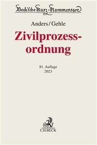 Zivilprozessordnung : mit GVG und anderen Nebengesetzen / 81. Aufl