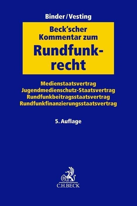 Beckscher Kommentar zum Rundfunkrecht (Hardcover)