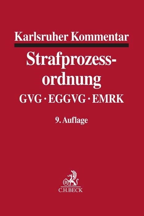 Karlsruher Kommentar zur Strafprozessordnung (Hardcover)