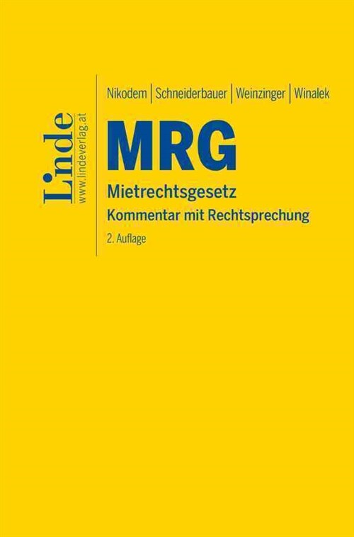 MRG | Mietrechtsgesetz (Hardcover)