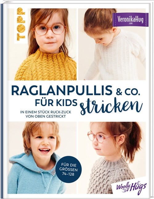 Raglanpullis & Co. fur Kids stricken (Hardcover)