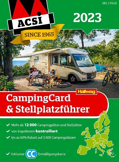 ACSI CampingCard & Stellplatzfuhrer 2023, 2 Teile (Paperback)