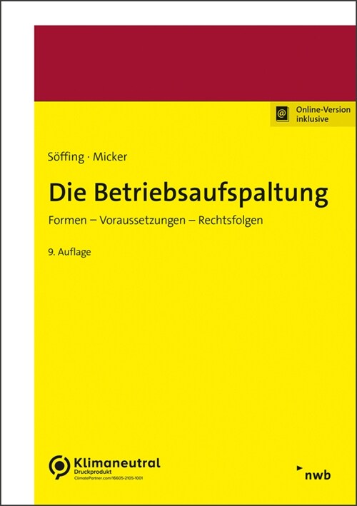 Die Betriebsaufspaltung (WW)