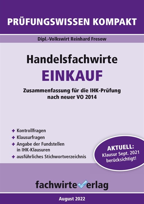 Handelsfachwirte: Einkauf (Paperback)