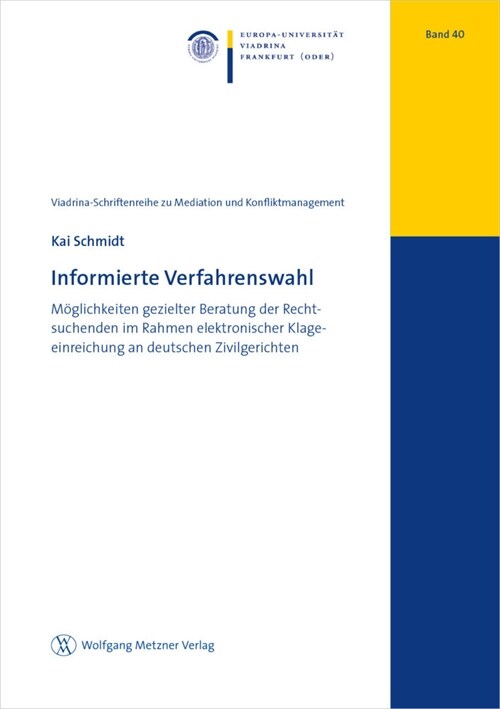 Informierte Verfahrenswahl (Paperback)