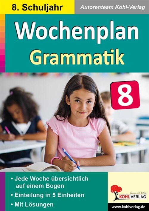 Wochenplan Grammatik / Klasse 8 (Paperback)