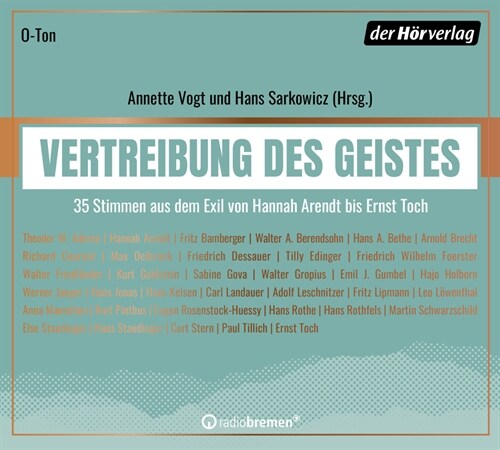 Vertreibung des Geistes, 2 Audio-CD, 2 MP3 (CD-Audio)