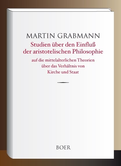 Studien uber den Einfluß der aristotelischen Philosophie (Hardcover)