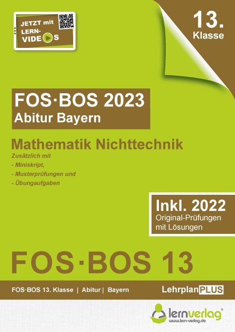 Abiturprufung FOS/BOS Bayern 2023 Mathematik Nichttechnik 13. Klasse (Paperback)