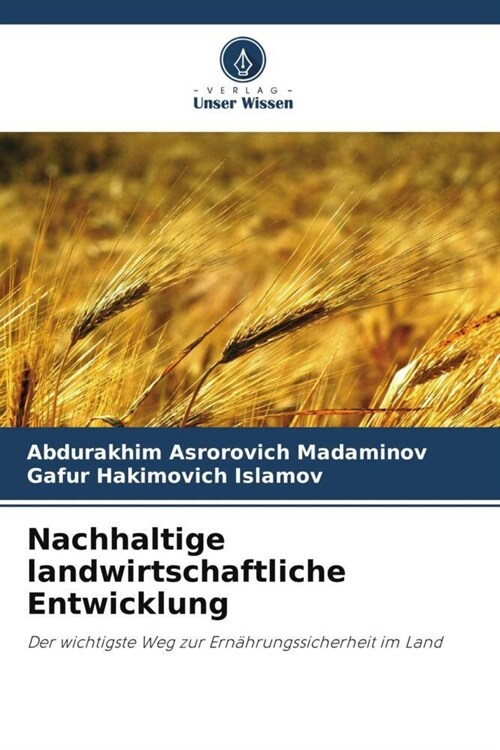 Nachhaltige landwirtschaftliche Entwicklung (Paperback)