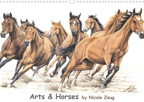 Arts & Horses (Wandkalender 2023 DIN A3 quer) (Calendar)