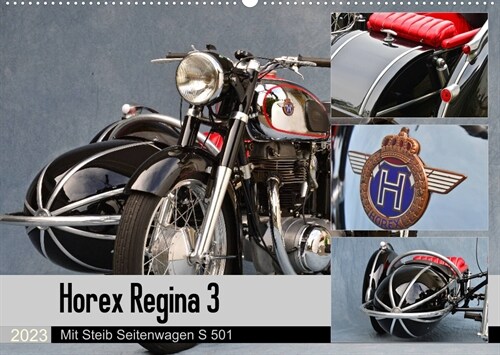 Horex Regina 3 mit Steib Seitenwagen S 501 (Wandkalender 2023 DIN A2 quer) (Calendar)