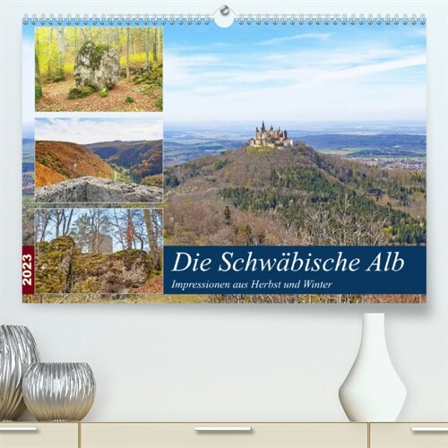 Die Schwabische Alb - Impressionen aus Herbst und Winter (Premium, hochwertiger DIN A2 Wandkalender 2023, Kunstdruck in Hochglanz) (Calendar)