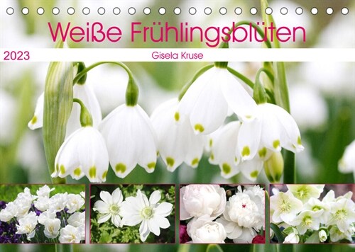 Weiße Fruhlingsbluten (Tischkalender 2023 DIN A5 quer) (Calendar)