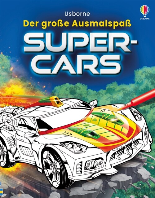 Der große Ausmalspaß: Supercars (Paperback)