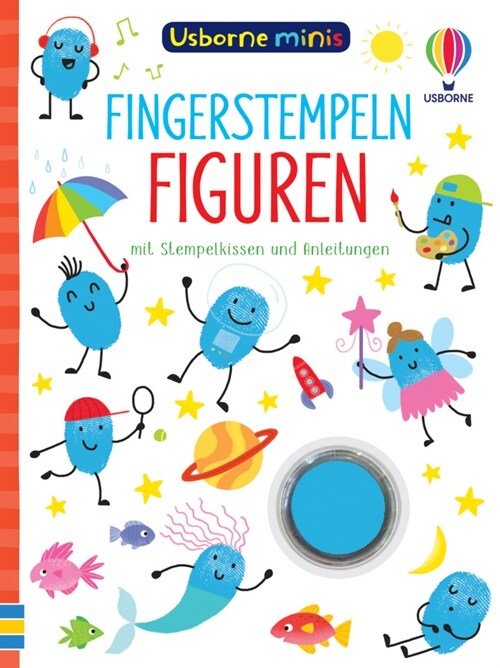 Usborne Minis: Fingerstempeln Figuren (Paperback)