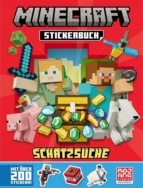 Minecraft Stickerbuch Schatzsuche (Paperback)