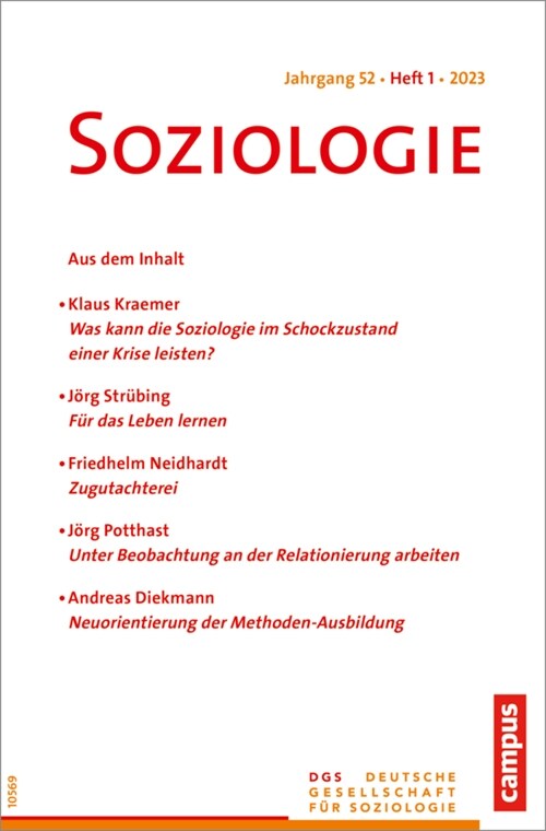 Soziologie 01/2023 (Paperback)