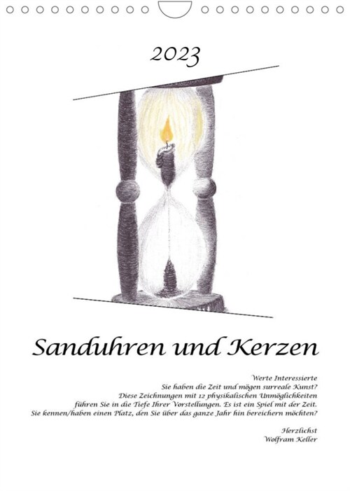 Sanduhren und Kerzen (Wandkalender 2023 DIN A4 hoch) (Calendar)