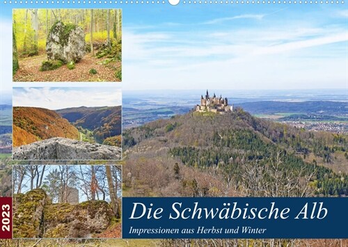 Die Schwabische Alb - Impressionen aus Herbst und Winter (Wandkalender 2023 DIN A2 quer) (Calendar)