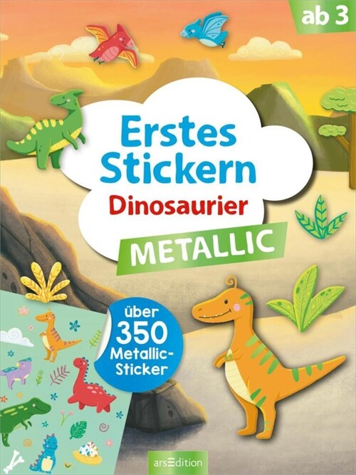 Erstes Stickern Metallic - Dinosaurier (Paperback)