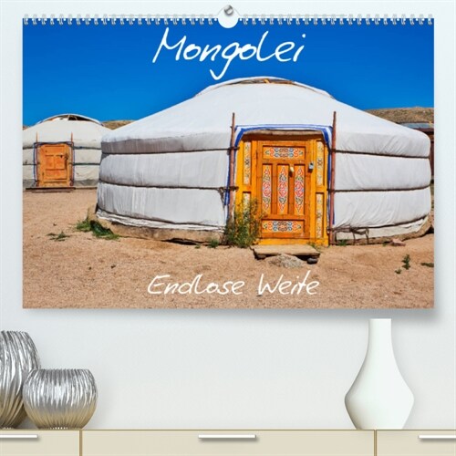 Mongolei Endlose Weite (Premium, hochwertiger DIN A2 Wandkalender 2023, Kunstdruck in Hochglanz) (Calendar)