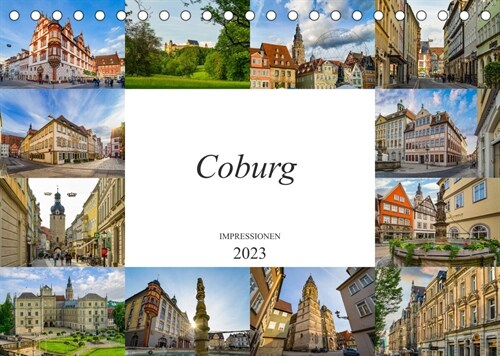 Coburg Impressionen (Tischkalender 2023 DIN A5 quer) (Calendar)
