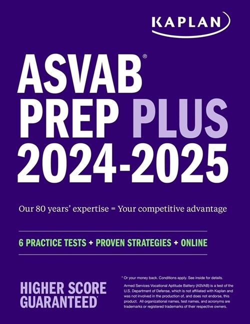 ASVAB Prep Plus 2024-2025: 6 Practice Tests + Proven Strategies + Online + Video (Paperback)
