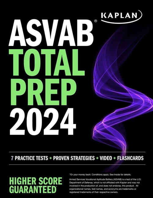 ASVAB Total Prep 2024-2025: 7 Practice Tests + Proven Strategies + Video + Flashcards (Paperback)