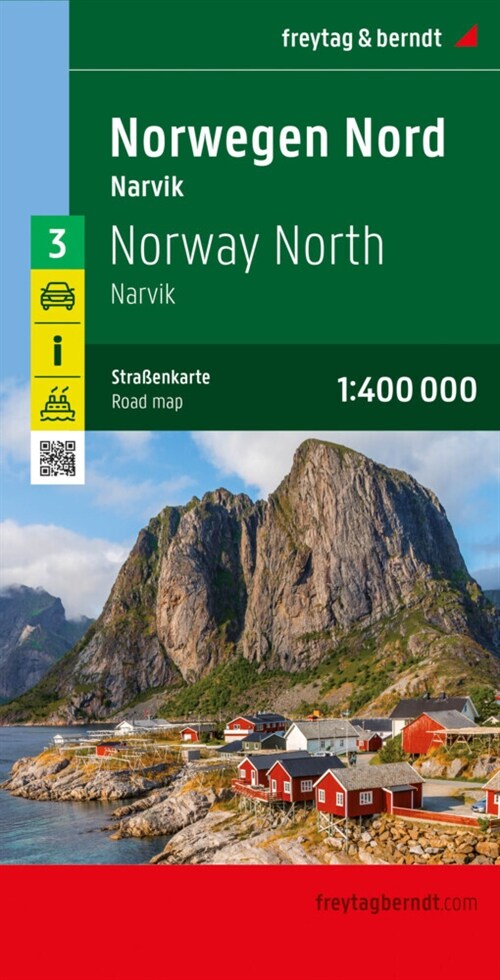 Norwegen Nord, Straßenkarte 1:400.000, freytag & berndt (Sheet Map)