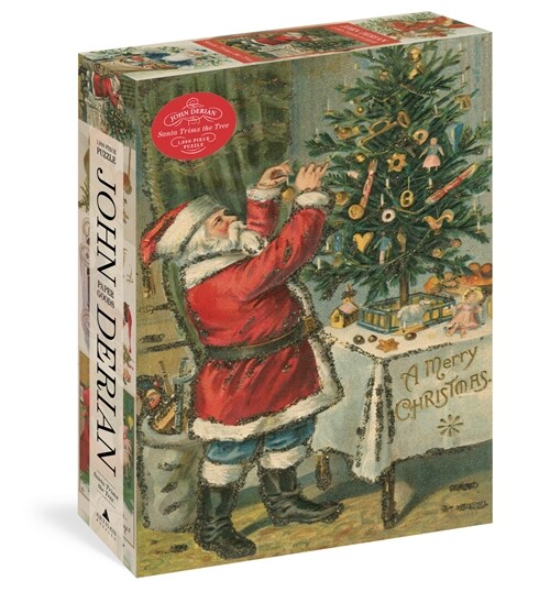 John Derian Paper Goods: Santa Trims the Tree 1,000-Piece Puzzle (Other)