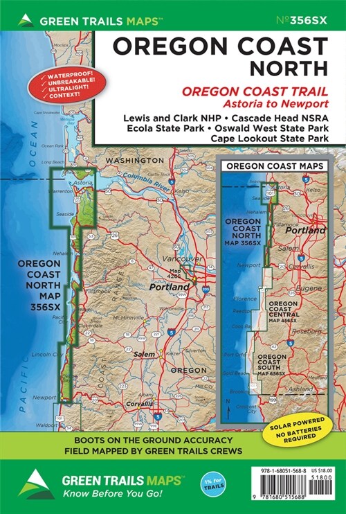 Oregon Coast North, or No. 356sx (Folded)
