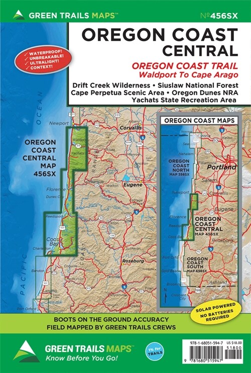 Oregon Coast Central, or No. 456sx (Folded)