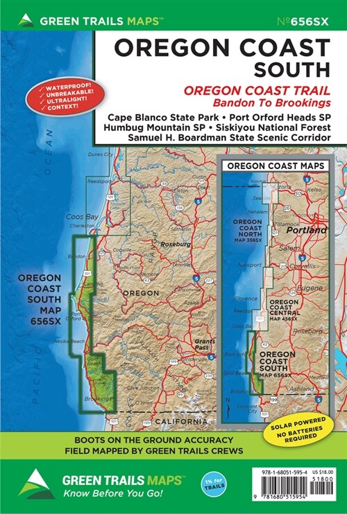 Oregon Coast South, or No. 656sx (Folded)