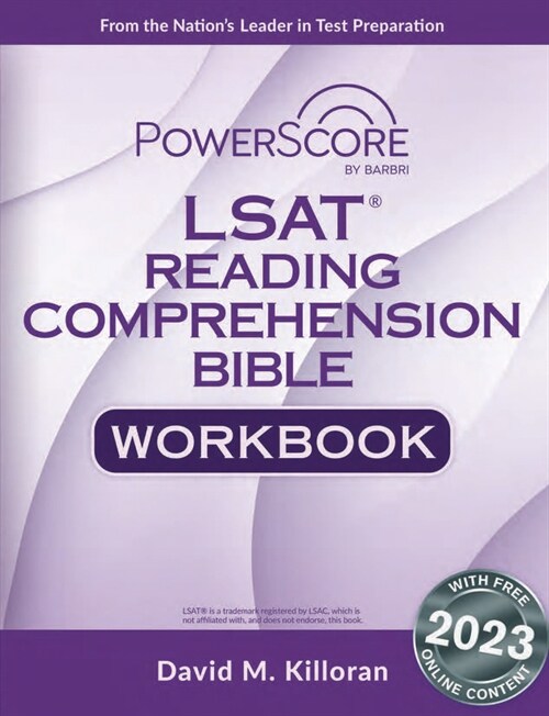 Powerscore LSAT Reading Comprehension Bible Workbook (Paperback, 2023)