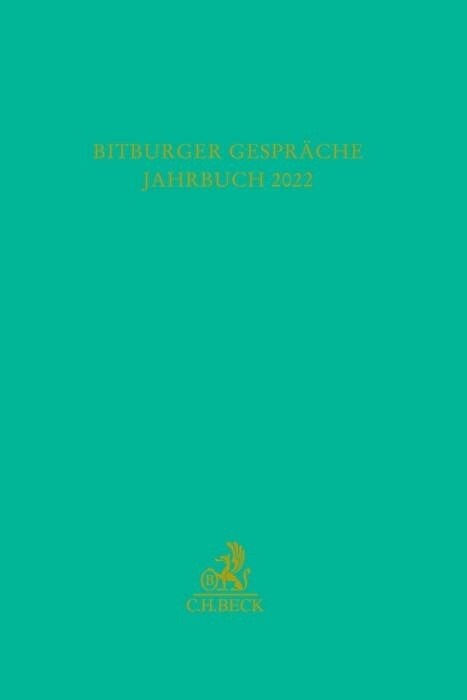 Bitburger Gesprache  Jahrbuch 2022 (Hardcover)