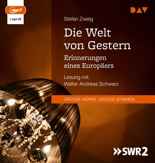 Die Welt von Gestern. Erinnerungen eines Europaers, 1 Audio-CD, 1 MP3 (CD-Audio)