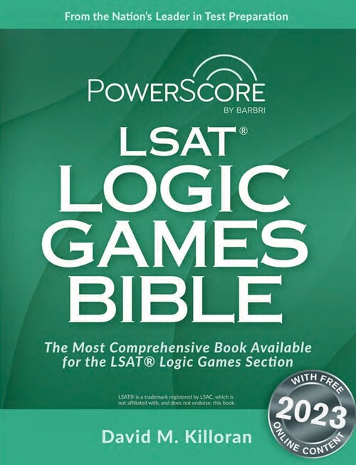 Powerscore LSAT Logic Games Bible (Paperback, 2023)